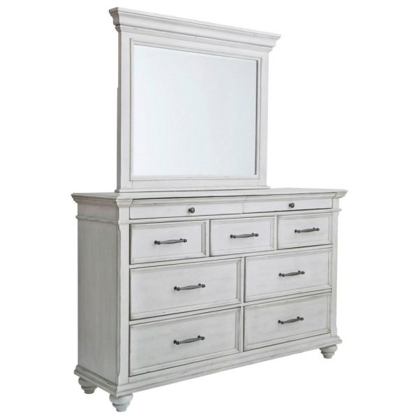 Cottage 9-Drawer Dresser And Mirror Set  |  Mirrored Dressers Bedroom Mirrored Dressers