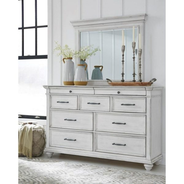 Cottage 9-Drawer Dresser And Mirror Set  |  Mirrored Dressers Bedroom Mirrored Dressers