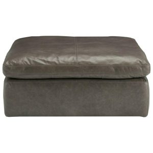 Distressed Leather Oversized Accent Ottoman  |  Ottomans Living Room Ottomans