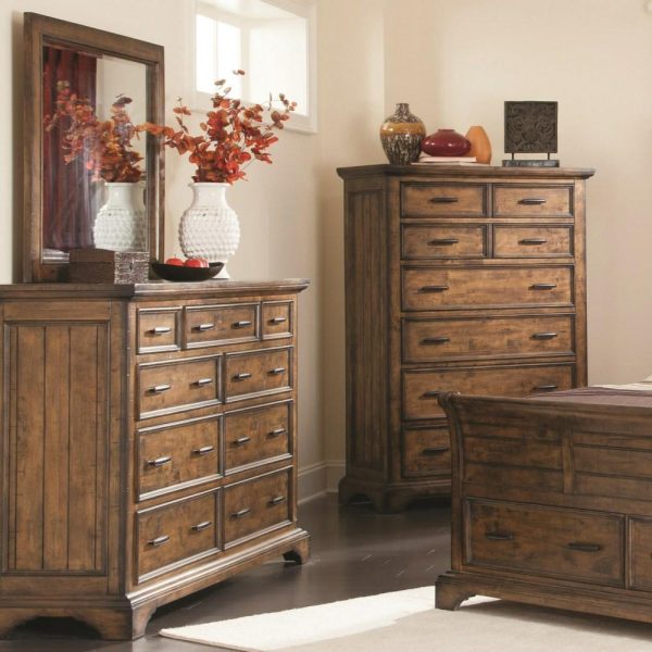 Dresser And Mirror Set With 9 Drawers  |  Mirrored Dressers Bedroom Mirrored Dressers