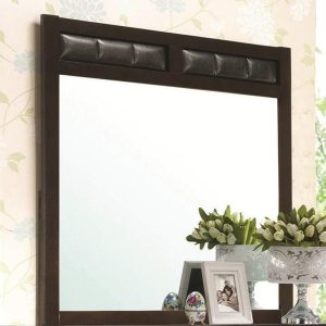 Dresser Mirror With Upholstered Frame  |  Bedroom Mirrors Bedroom Bedroom Mirrors