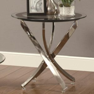 End Table W/ Tempered Glass Top  |  End & Side Tables End & Side Tables End & Side Tables