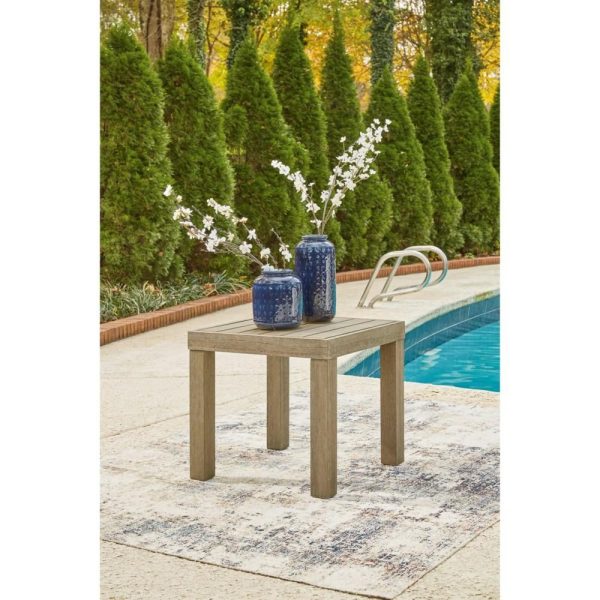 Eucalyptus Wood Square End Table  |  End & Side Tables End & Side Tables End & Side Tables