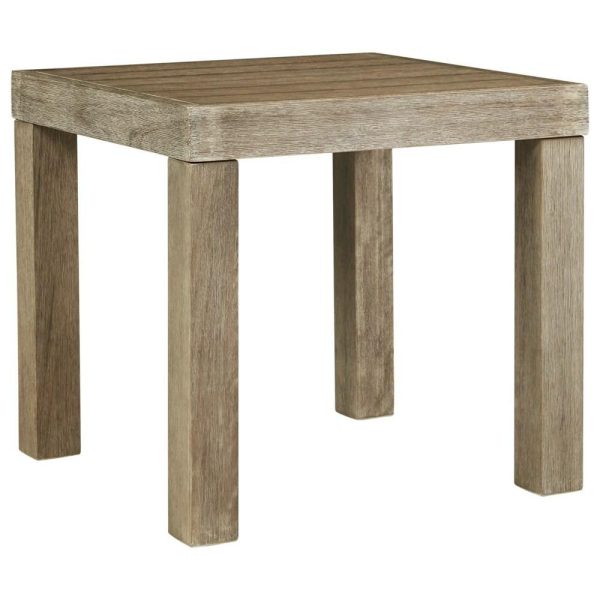 Eucalyptus Wood Square End Table  |  End & Side Tables End & Side Tables End & Side Tables