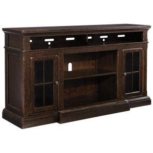 Extra Large Tv Stand With Breakfront & 2 Glass Doors  |  Tv Stands Living Room Tv Stands