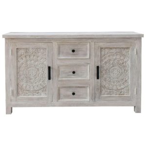 Farmhouse 2-Door 3-Drawer Credenza  |  Accent Cabinets Accent Cabinets Accent Cabinets