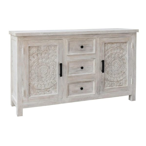 Farmhouse 2-Door 3-Drawer Credenza  |  Accent Cabinets Accent Cabinets Accent Cabinets