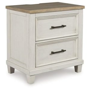 Farmhouse 2-Drawer Nightstand  |  Nightstands Bedroom Nightstands