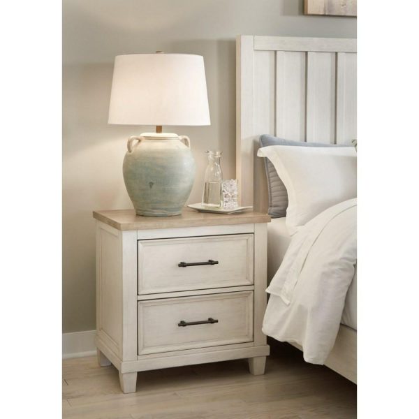 Farmhouse 2-Drawer Nightstand  |  Nightstands Bedroom Nightstands