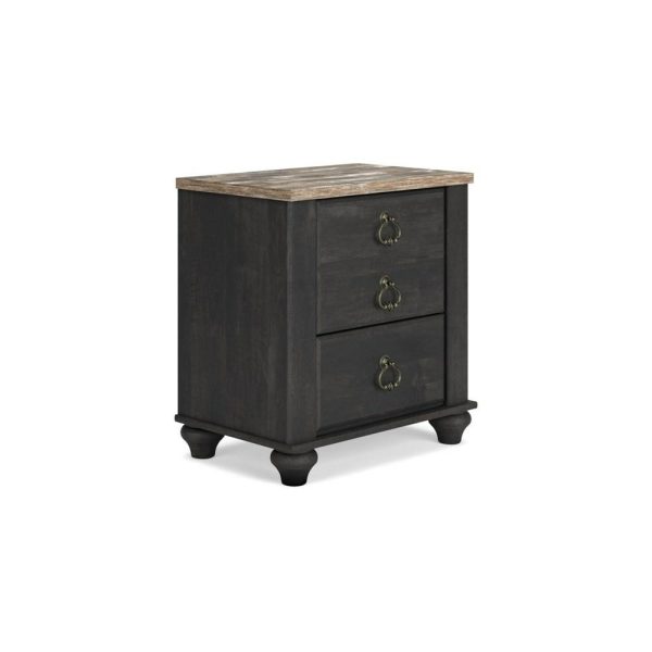 Farmhouse 3-Drawer Nightstand With Usb Ports  |  Nightstands Bedroom Nightstands