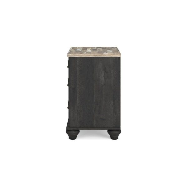 Farmhouse 3-Drawer Nightstand With Usb Ports  |  Nightstands Bedroom Nightstands