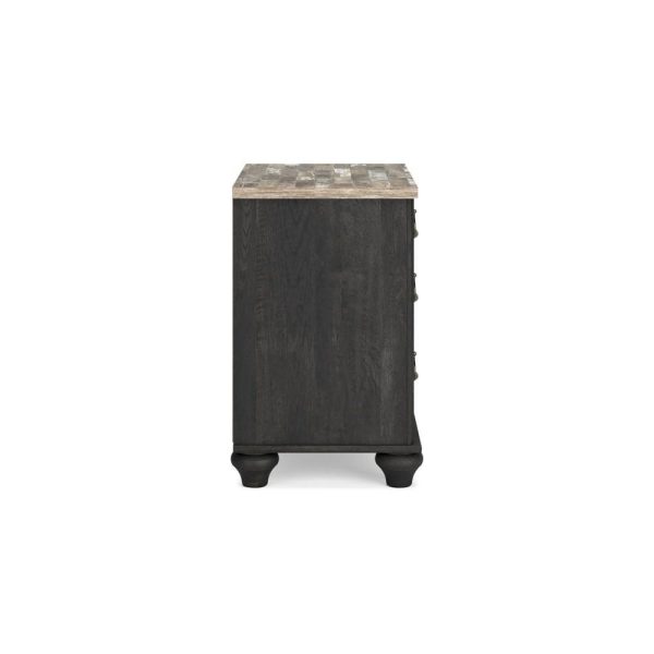 Farmhouse 3-Drawer Nightstand With Usb Ports  |  Nightstands Bedroom Nightstands