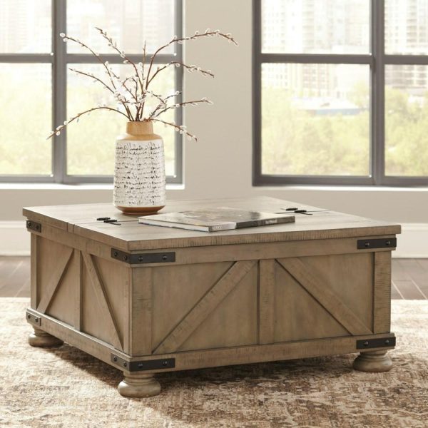 Farmhouse Cocktail Table With Lift Top Storage  |  Coffee Tables Coffee Tables Coffee Tables