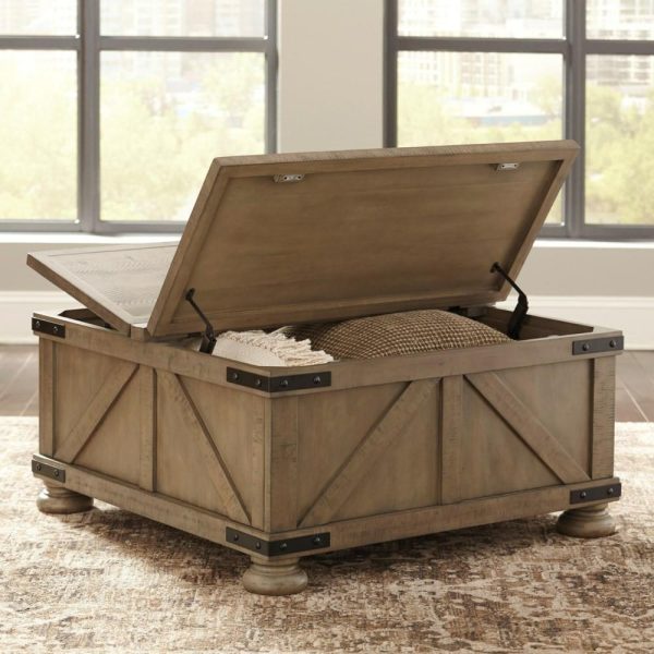 Farmhouse Cocktail Table With Lift Top Storage  |  Coffee Tables Coffee Tables Coffee Tables