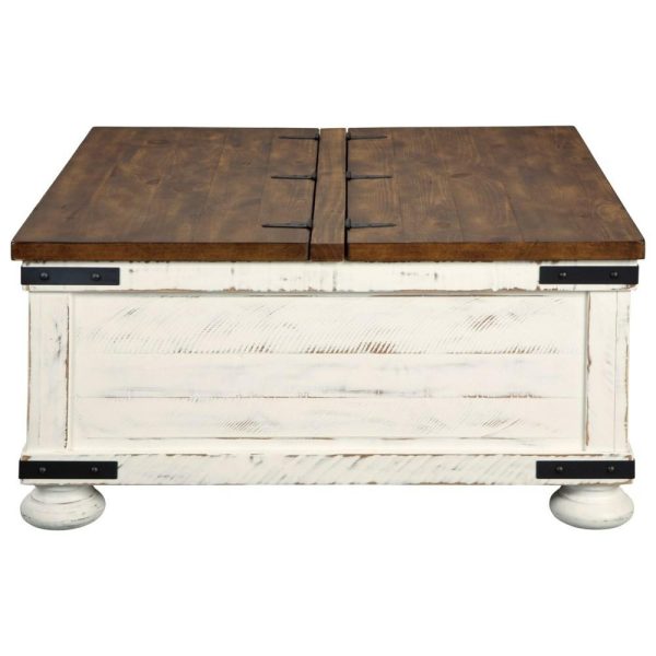 Farmhouse Cocktail Table With Storage  |  Coffee Tables Coffee Tables Coffee Tables