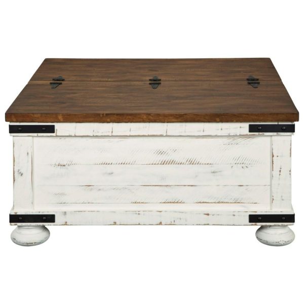 Farmhouse Cocktail Table With Storage  |  Coffee Tables Coffee Tables Coffee Tables