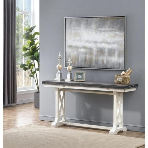 Farmhouse Fold-Out Console  |  Sofa Tables Living Room Sofa Tables