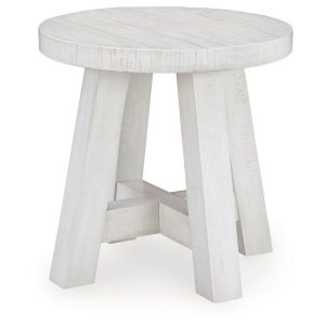 Farmhouse Round End Table  |  End & Side Tables End & Side Tables End & Side Tables