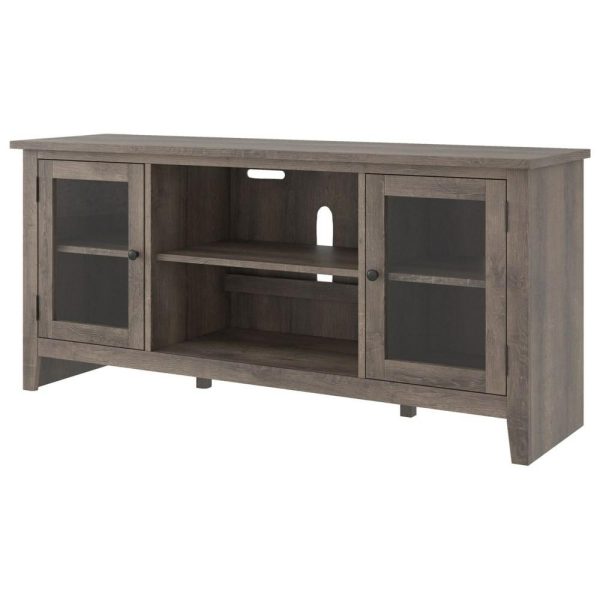 Farmhouse Style Large Tv Stand With Glass Doors  |  Tv Stands Living Room Tv Stands