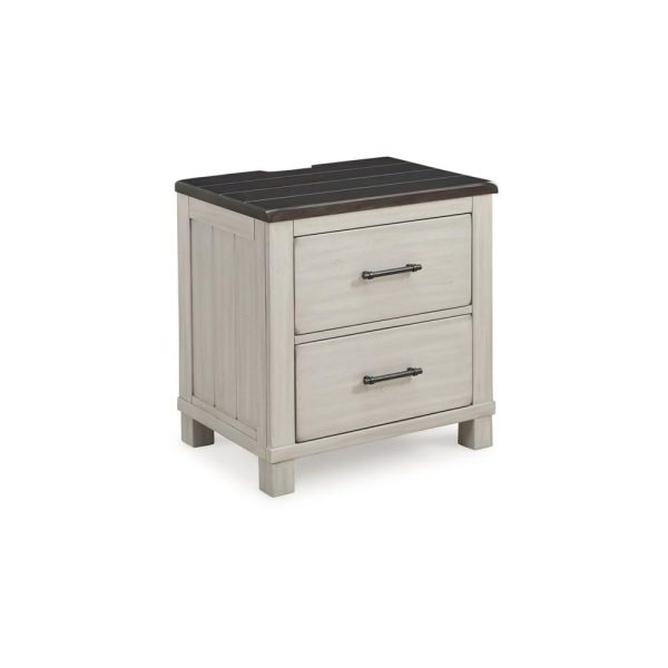 Farmhouse Two-Tone 2-Drawer Nightstand  |  Nightstands Bedroom Nightstands