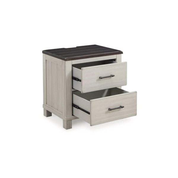 Farmhouse Two-Tone 2-Drawer Nightstand  |  Nightstands Bedroom Nightstands