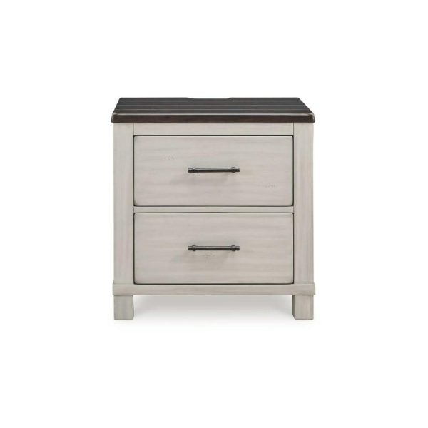 Farmhouse Two-Tone 2-Drawer Nightstand  |  Nightstands Bedroom Nightstands