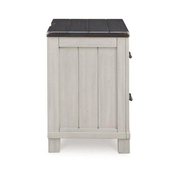 Farmhouse Two-Tone 2-Drawer Nightstand  |  Nightstands Bedroom Nightstands