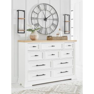 Farmhouse Two-Tone Dresser  |  Dressers Bedroom Dressers