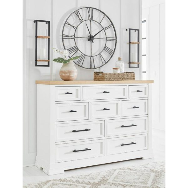 Farmhouse Two-Tone Dresser  |  Dressers Bedroom Dressers