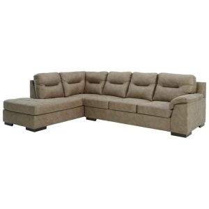 Faux Leather 2-Piece Sectional With Left Chaise  |  Sectional Sofas Living Room Sectional Sofas