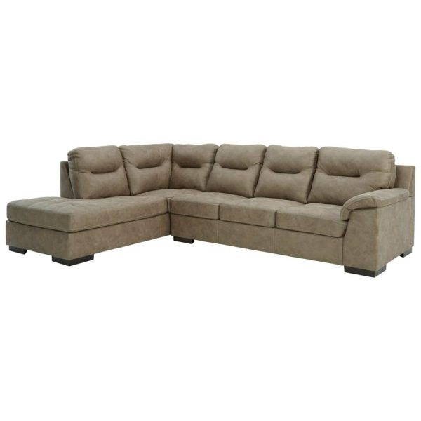 Faux Leather 2-Piece Sectional With Left Chaise  |  Sectional Sofas Living Room Sectional Sofas