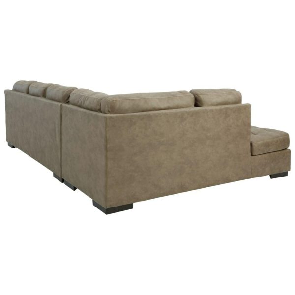 Faux Leather 2-Piece Sectional With Left Chaise  |  Sectional Sofas Living Room Sectional Sofas