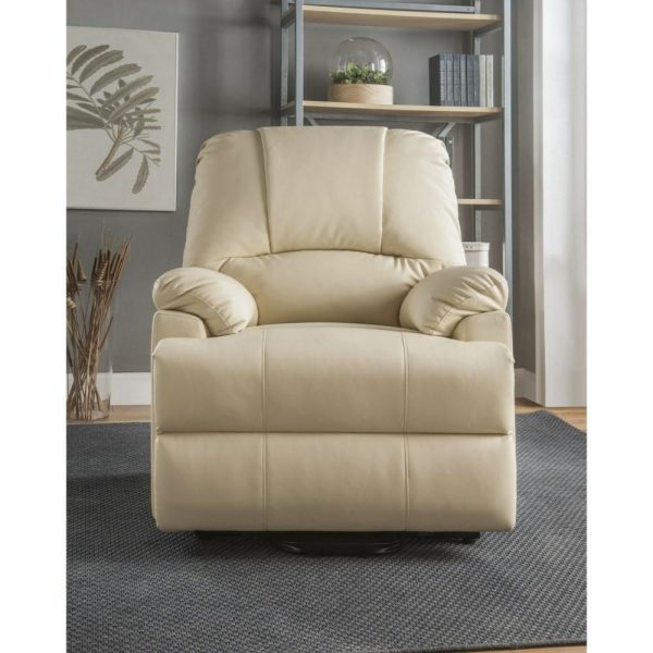 Faux Leather Power Lift Chair With Massage  |  Lift Chairs Lift Chairs Ixora Beige 5928 Beige