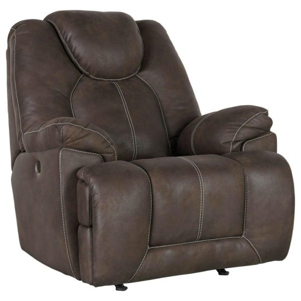 Faux Leather Power Rocker Recliner  |  Recliners Living Room Recliners