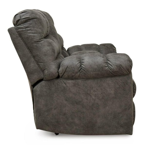 Faux Leather Reclining Loveseat With Console  |  Reclining Loveseats Living Room Reclining Loveseats