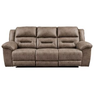 Faux Leather Reclining Power Sofa  |  Sofas Living Room Sofas