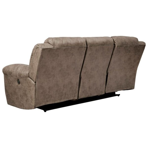 Faux Leather Reclining Power Sofa  |  Sofas Living Room Sofas