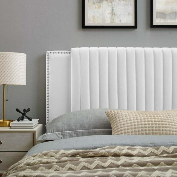 Felicity Channel Tufted Performance Velvet Twin Headboard  |  Headboards Bedroom Headboards