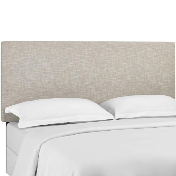 Full / Queen Upholstered Linen Fabric Headboard  |  Headboards Bedroom Headboards