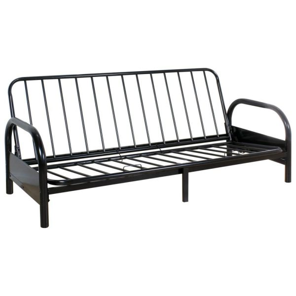 Futon W/ Black Adjustable Frame, 6″ Red Mattress  |  Futons Futons Futons