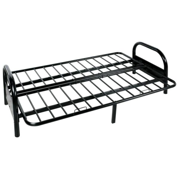 Futon W/ Black Adjustable Frame, 6″ Red Mattress  |  Futons Futons Futons