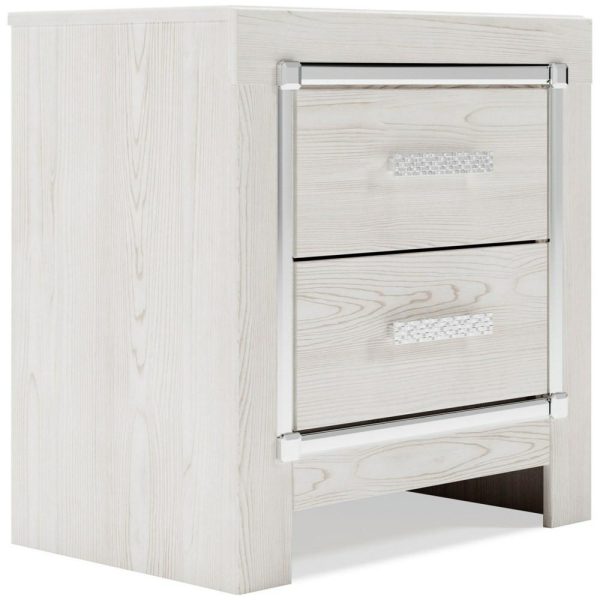 Glam 2-Drawer Nightstand With Usb And Wireless Charging  |  Nightstands Bedroom Nightstands