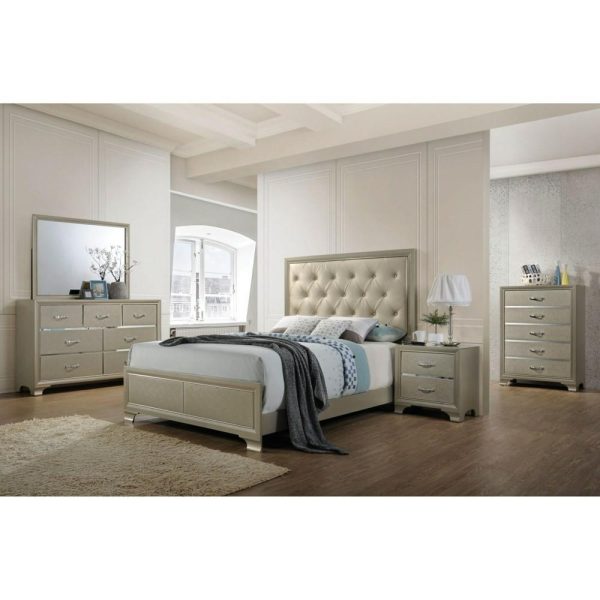 Glam 7-Drawer Dresser And Mirror Set  |  Mirrored Dressers Bedroom Mirrored Dressers