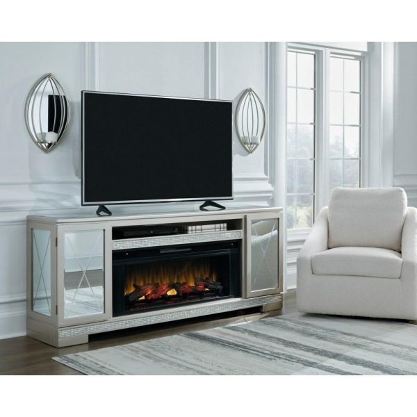 Glam 72″ Tv Stand With Electric Fireplace  |  Tv Stands Living Room Tv Stands