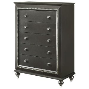 Glam Chest With Five Drawers  |  Chest Of Drawers Bedroom Chest Of Drawers