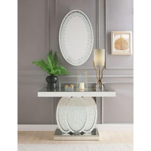 Glam Console Table With Faux Crystal Accents  |  Sofa Tables Living Room Sofa Tables