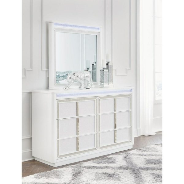 Glam Dresser And Mirror  |  Mirrored Dressers Bedroom Mirrored Dressers