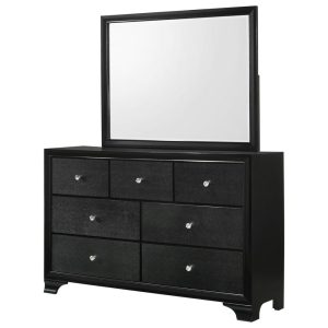 Glam Dresser And Mirror Set  |  Mirrored Dressers Bedroom Mirrored Dressers