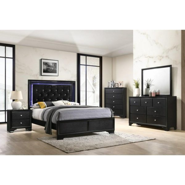 Glam Dresser And Mirror Set  |  Mirrored Dressers Bedroom Mirrored Dressers