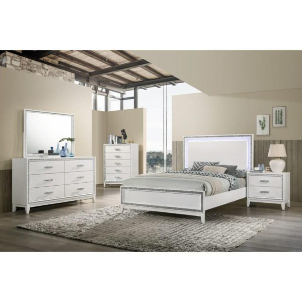 Glam Dresser And Mirror Set  |  Mirrored Dressers Bedroom Mirrored Dressers